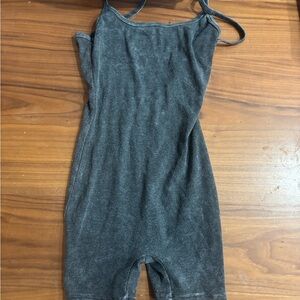 Gray Sleeveless Romper